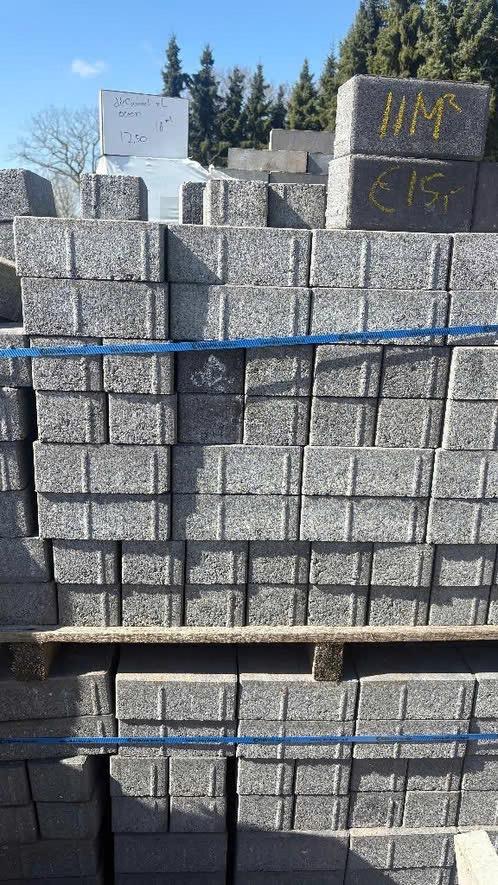 Dark sepia beton klinker 8 cm 11,5 m2, Ophalen of Verzenden, Beton, 10 m² of meer, Klinkers