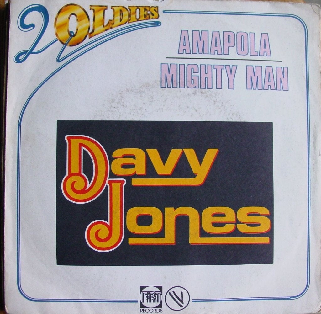 45T 7INCH VINYL SINGLE DAVY JONES, Ophalen of Verzenden, Zo goed als nieuw, Pop