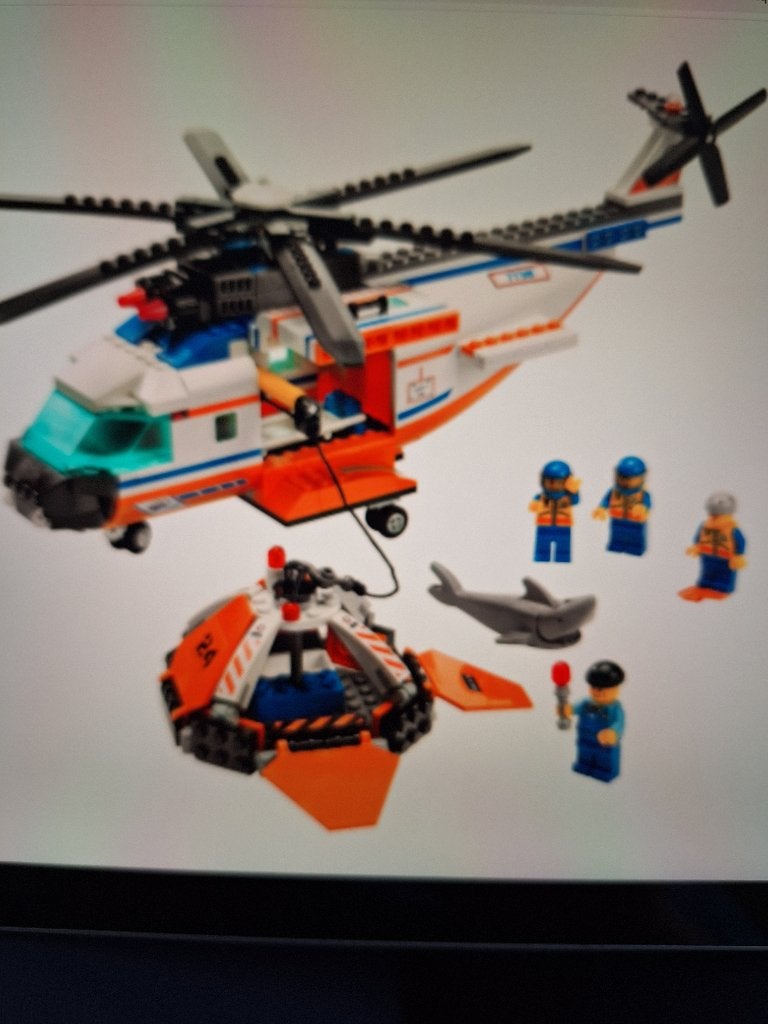 * Lego City: 7738 Kustwachthelikopter met reddingsvlot *, City, Lego, Ophalen of Verzenden, Zo goed als nieuw