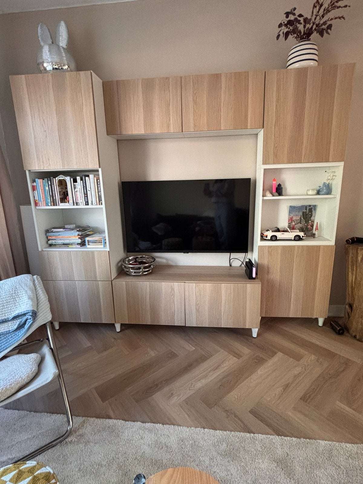 Ikea Besta Kast - Complete TV-meubel/wandkast, Ophalen, Gebruikt, 200 cm of meer, 150 tot 200 cm