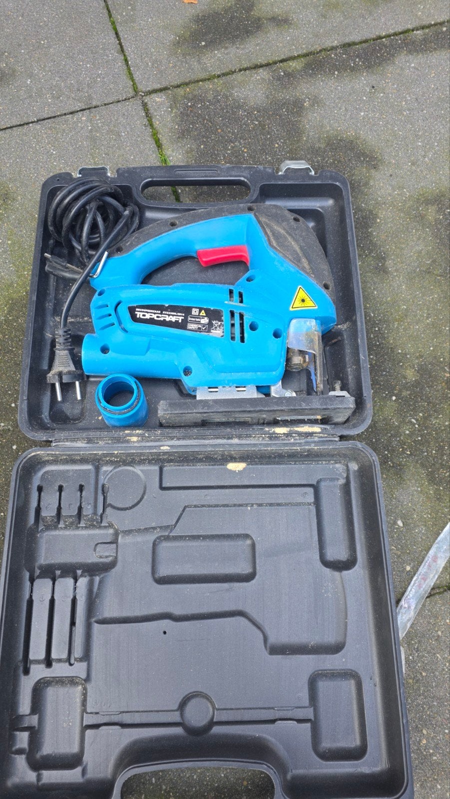 TOPCRAFT Decoupeerzaag met koffer, Gebruikt, Decoupeerzaag, 600 tot 1200 watt, Ophalen of Verzenden