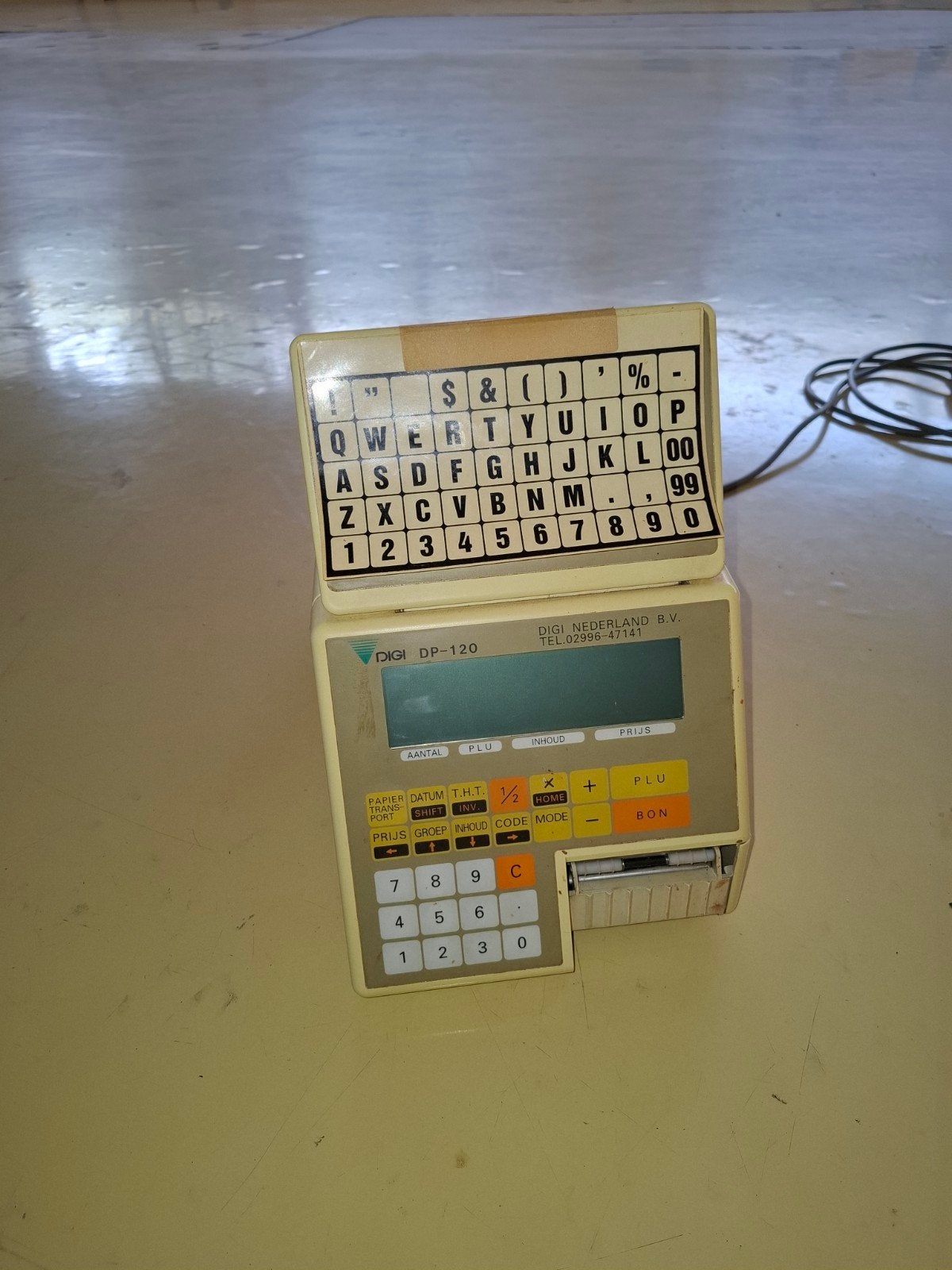 DIGI DP-120 Labelprinter, Ophalen