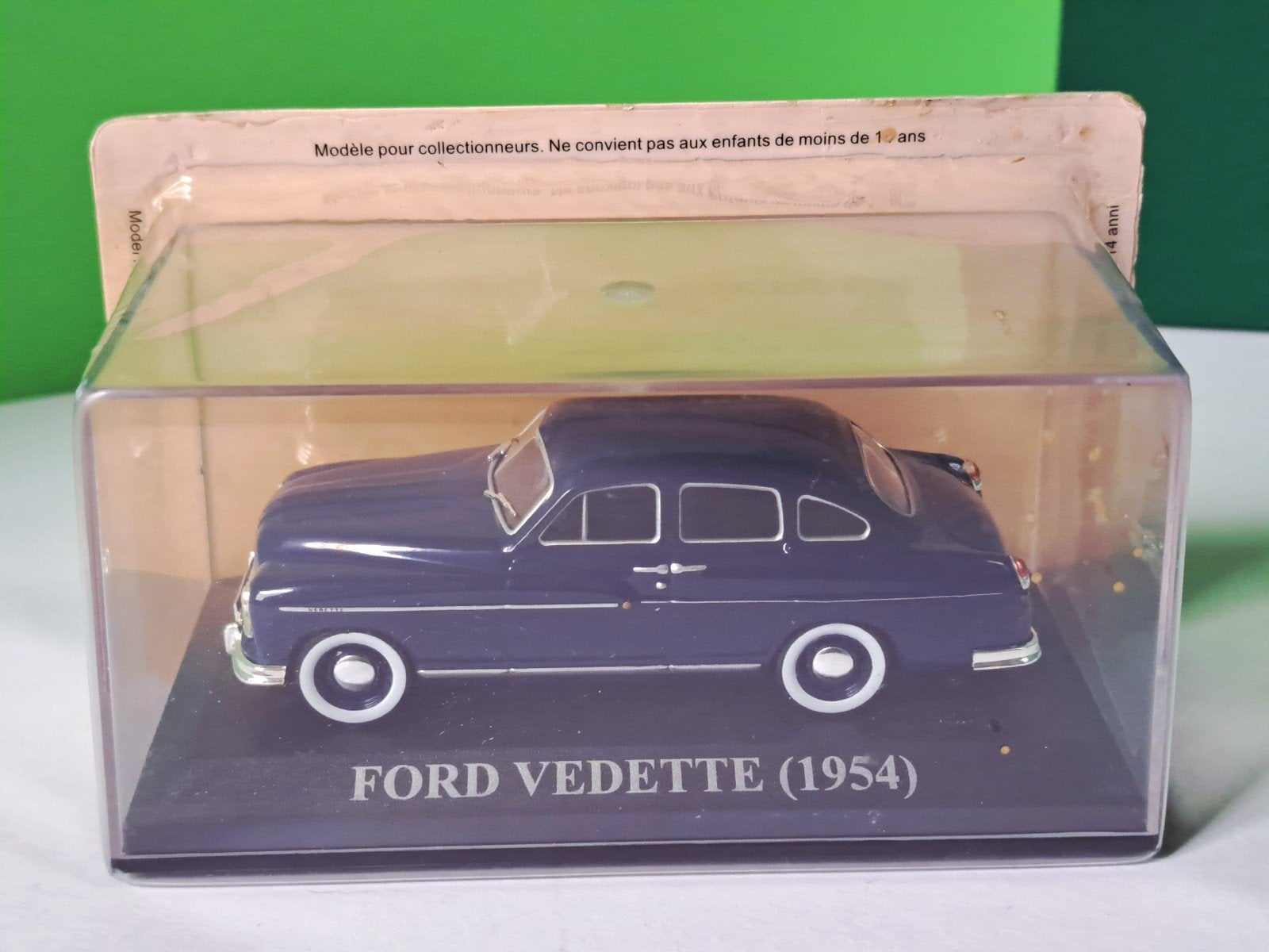 Ford Vedette (1954) modelauto - Donkerblauw, Ophalen of Verzenden, Zo goed als nieuw, Auto, Overige merken