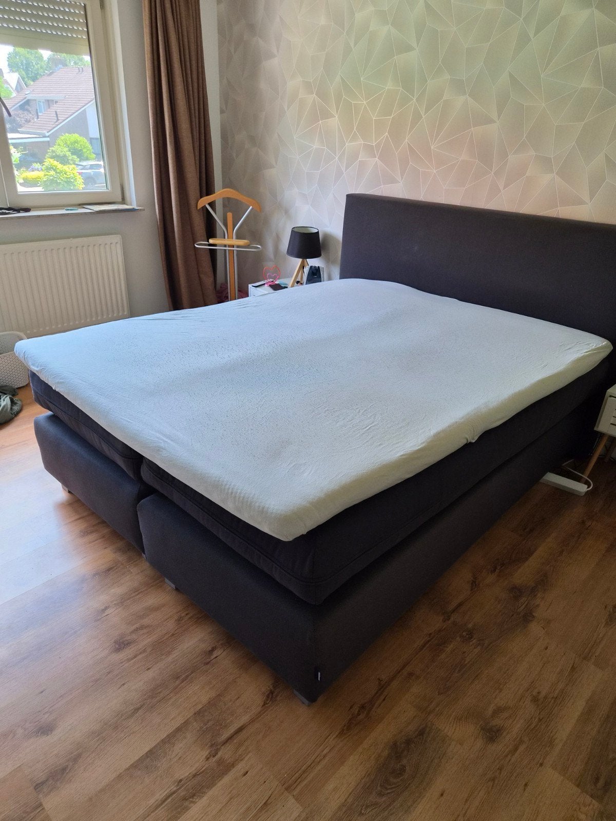 Boxspringbed 160x200 cm met topper, Huis en Inrichting, Slaapkamer | Boxsprings, Ophalen
