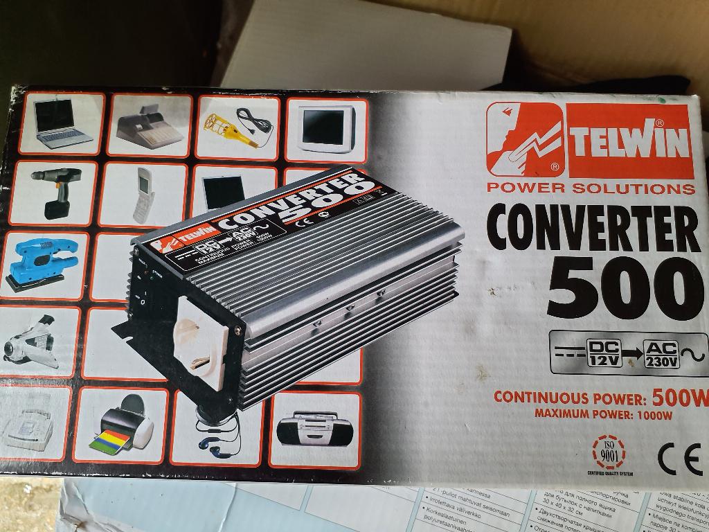 Telwin omvormer 500 watt nieuw in doos, Caravans en Kamperen, Ophalen, Nieuw