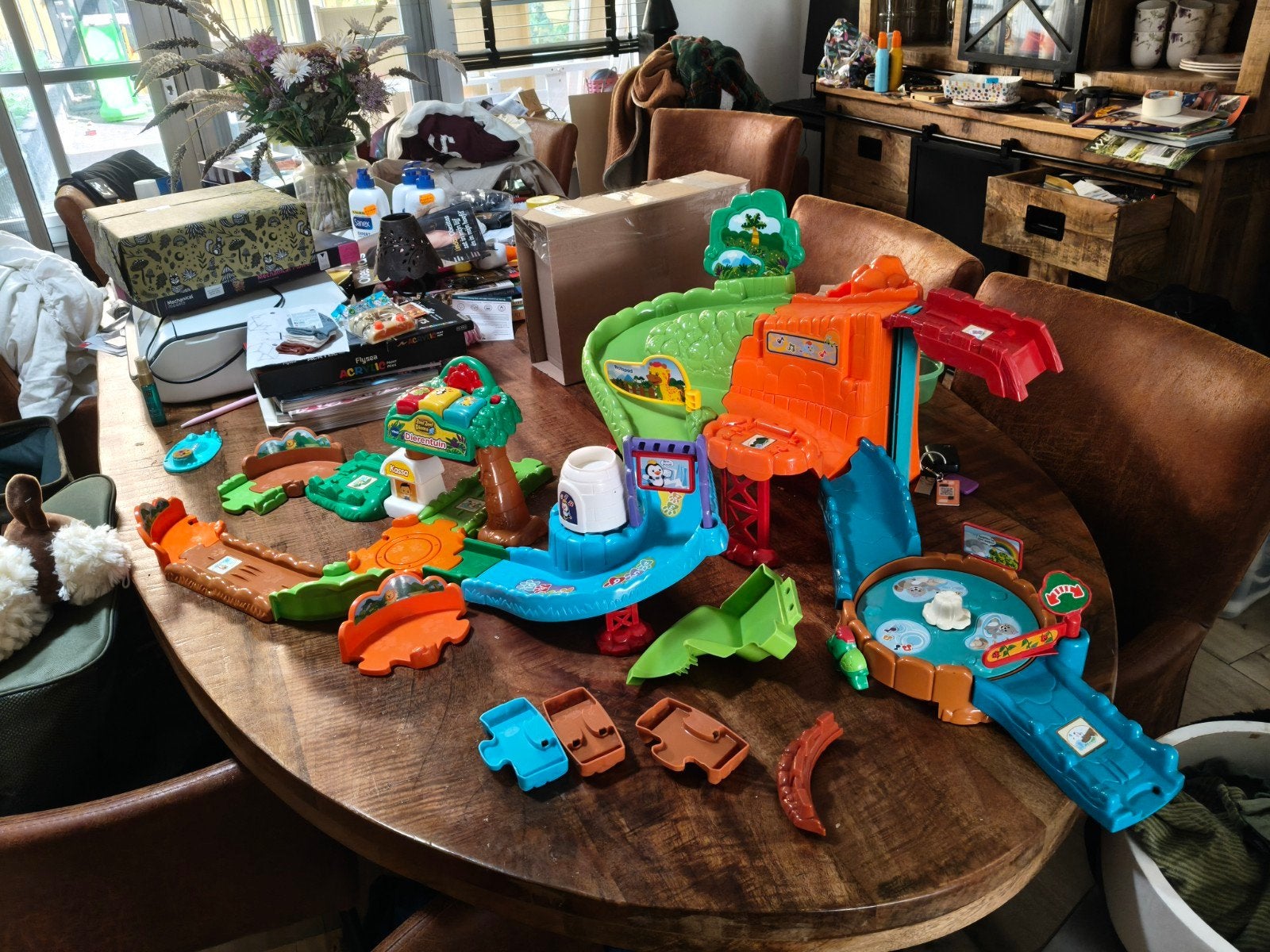 VTech Zoef Zoef Dieren Speelset met extra dieren, Ophalen of Verzenden, Zo goed als nieuw, Overige typen, Met geluid