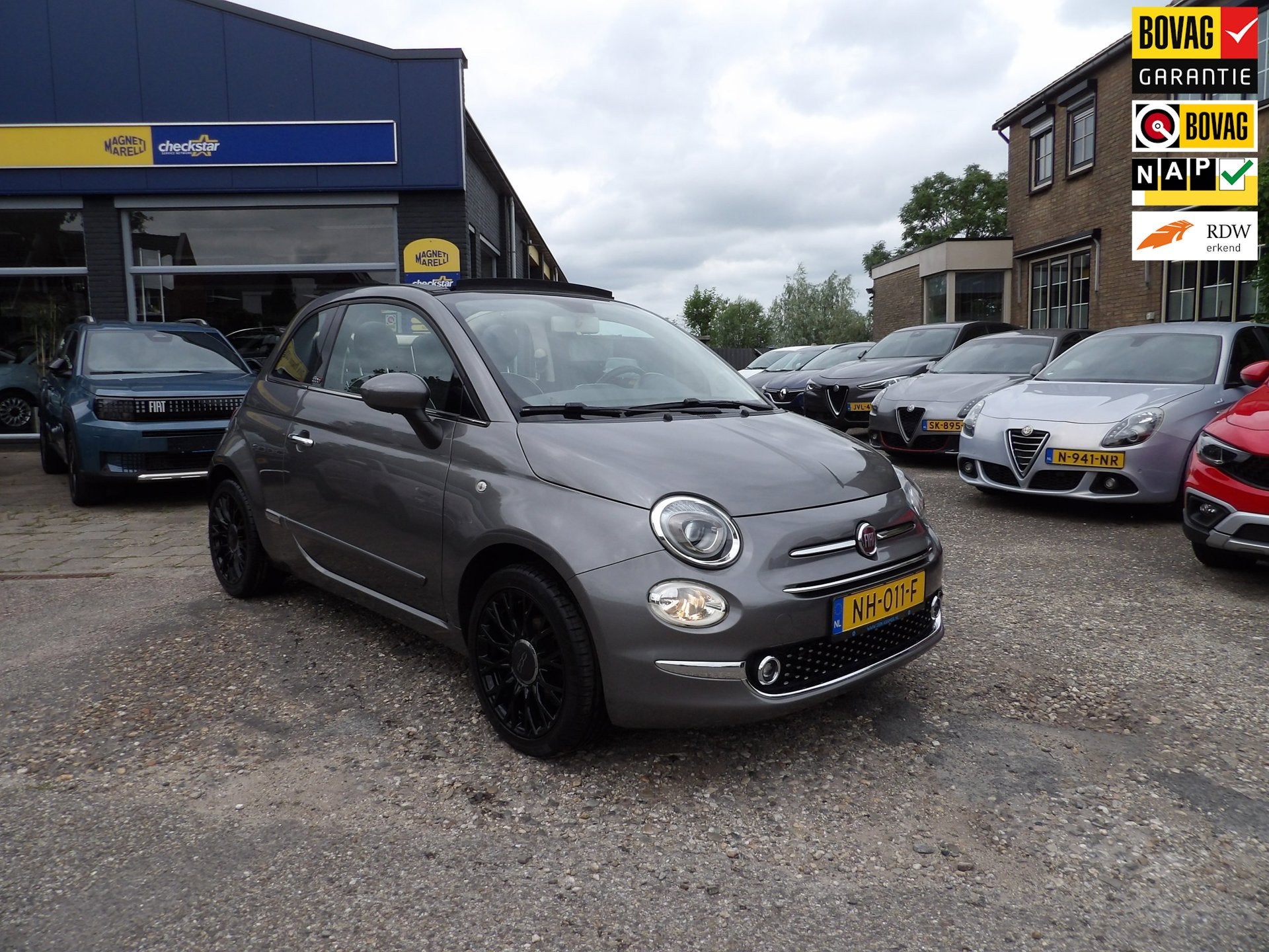 Fiat 500 C 0.9 TwinAir Turbo Lounge / Navigatie / Rijklaarpr, 12 maanden, Stof, Gebruikt, Origineel Nederlands