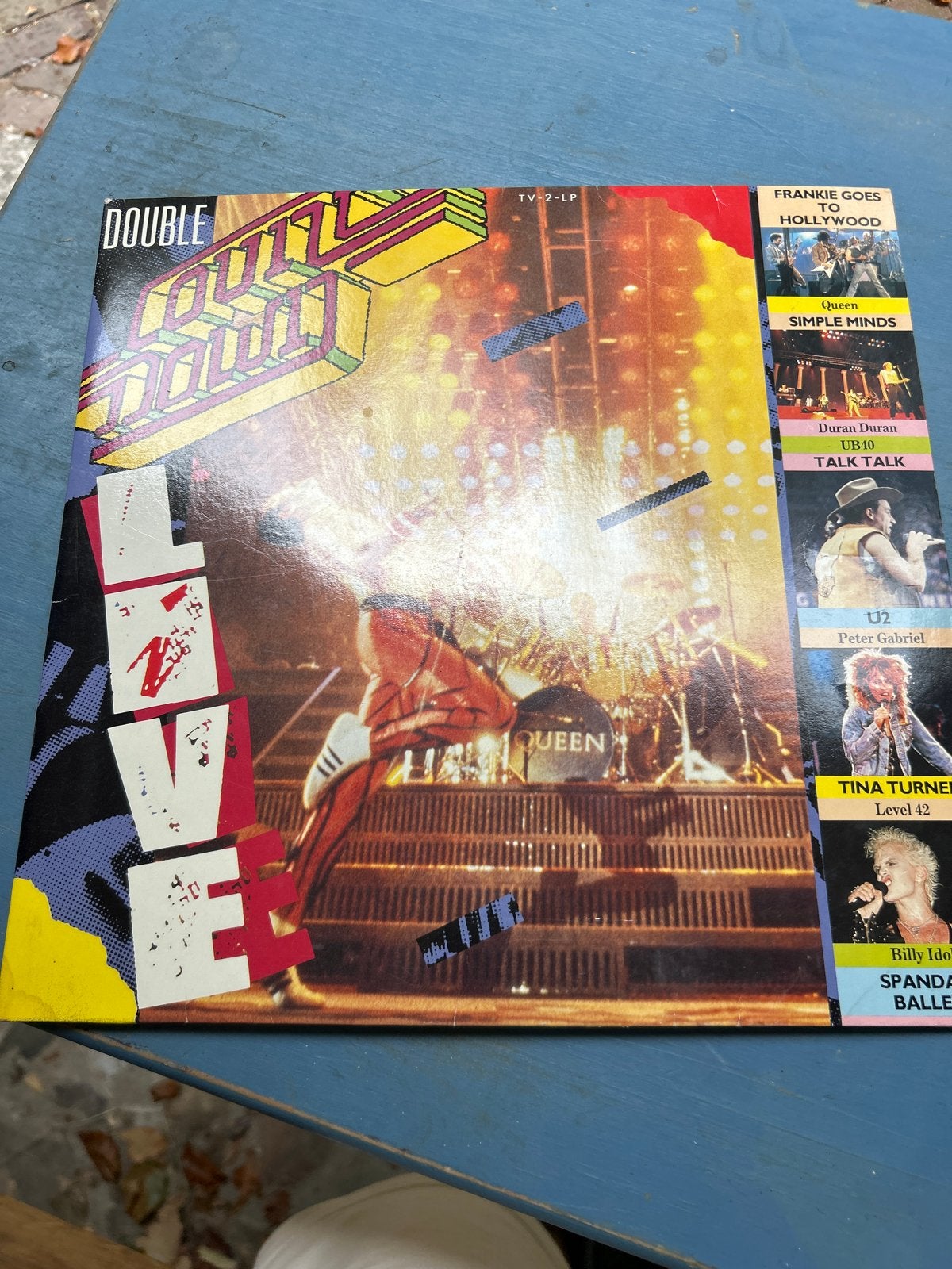 Double Live LP - Diverse artiesten (Queen, U2, Simple Minds), Ophalen, Gebruikt, Pop, 12 inch