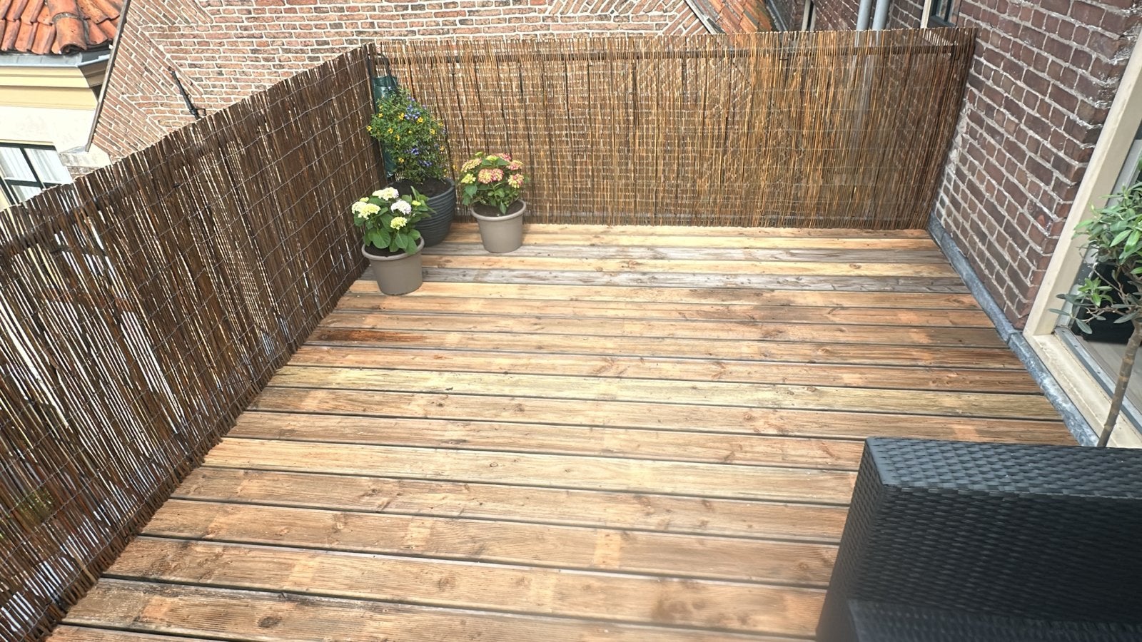 Vlonderplanken en hardhouten balken, Tuin en Terras, Ophalen of Verzenden, Gebruikt, Hout