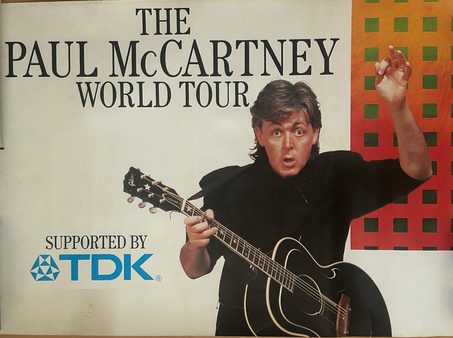 The Paul McCartney world tour poster, Ophalen of Verzenden, Zo goed als nieuw, Poster, Artwork of Schilderij