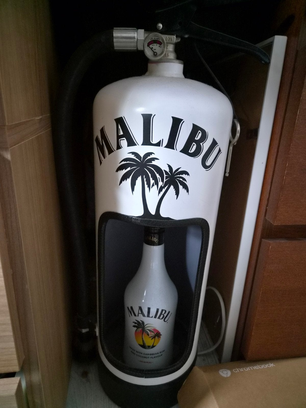 Malibu lamp, Ophalen