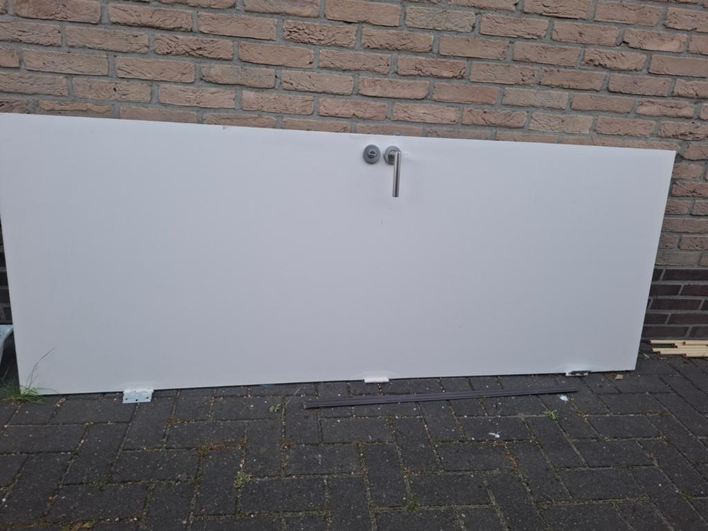 Witte binnendeur 201,5x78 cm, Doe-het-zelf en Verbouw, Deuren en Horren, Ophalen, Gebruikt, 80 tot 100 cm, Binnendeur