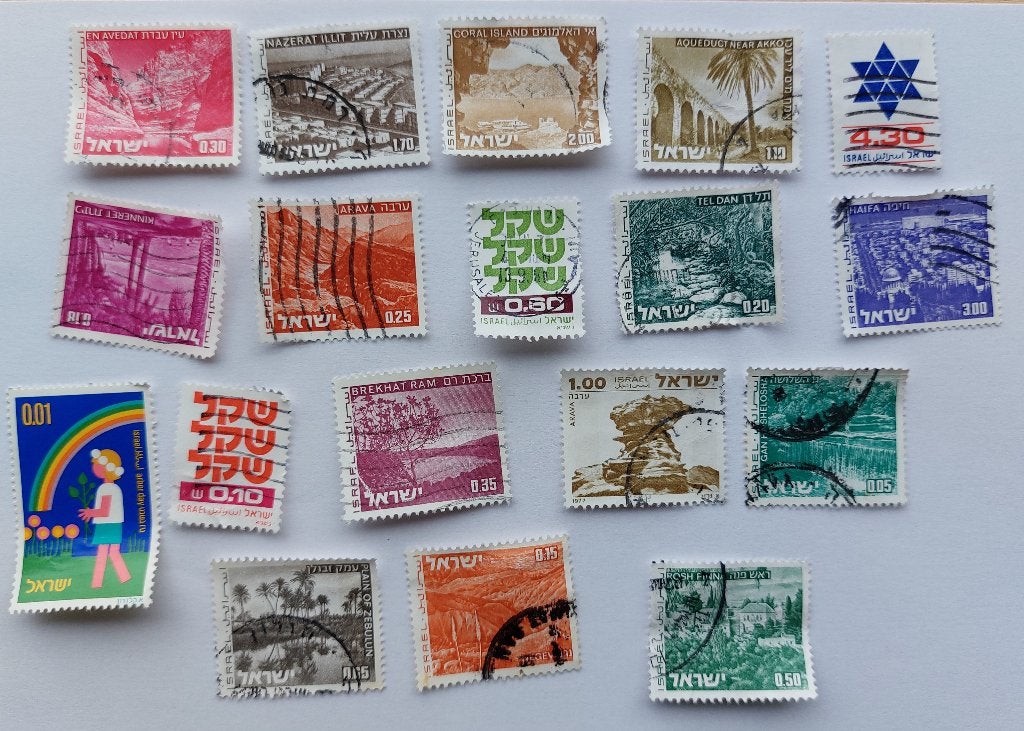 Verzameling postzegels Israel 18 stuks, Postzegels en Munten, Postzegels | Volle albums en Verzamelingen, Ophalen of Verzenden