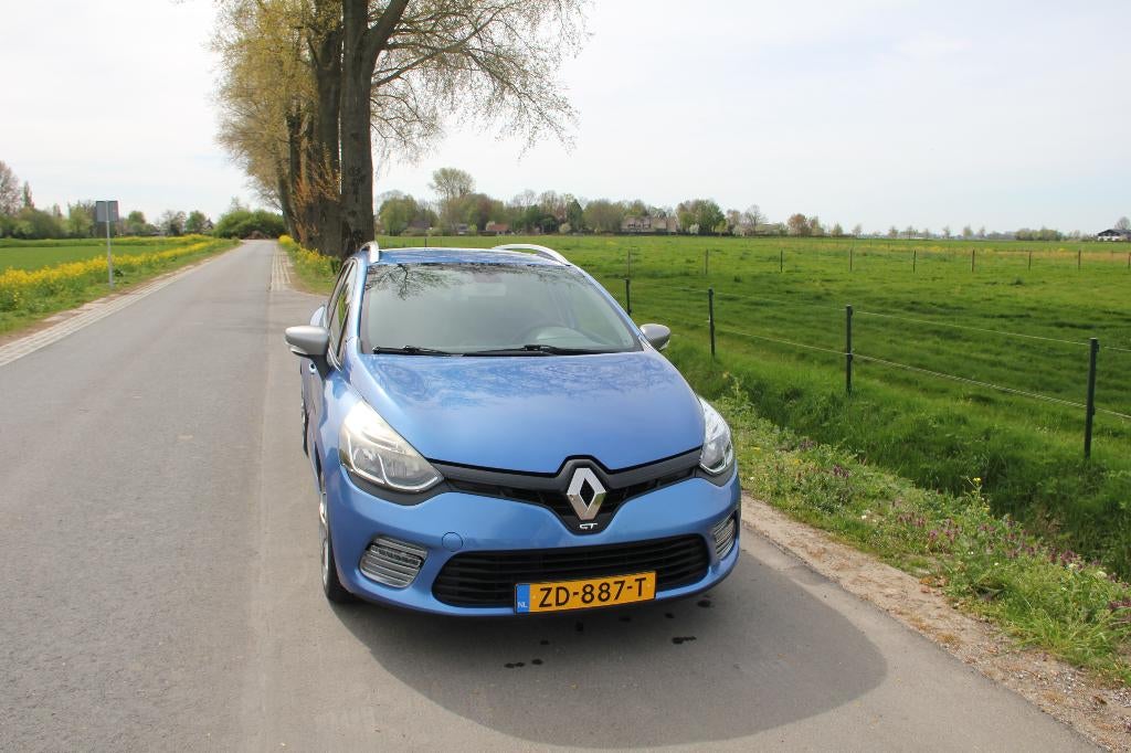 Renault Clio 1.2 TCE 88KW Estate EDC 2015 Blauw, Euro 5, Stof, Zwart, 4 cilinders