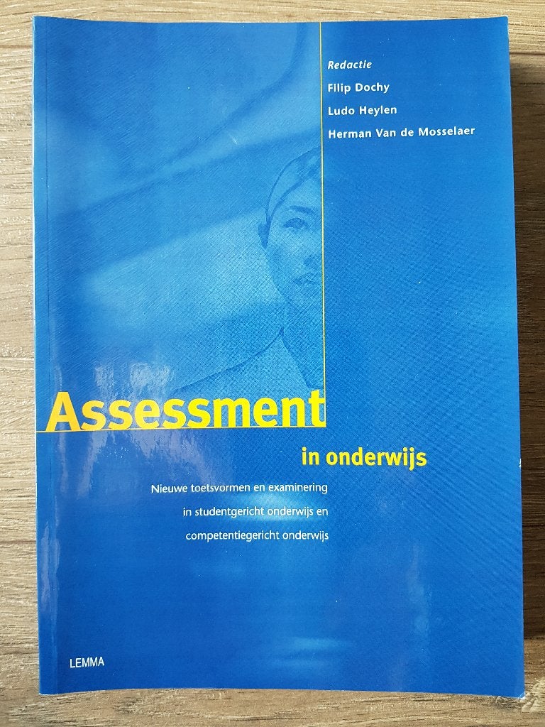 Boek HBO : Assessment in onderwijs (nieuw!), Nieuw, Filip Dochy, Ludo Heylen, Herman van de Mosselaer, Beta, HBO