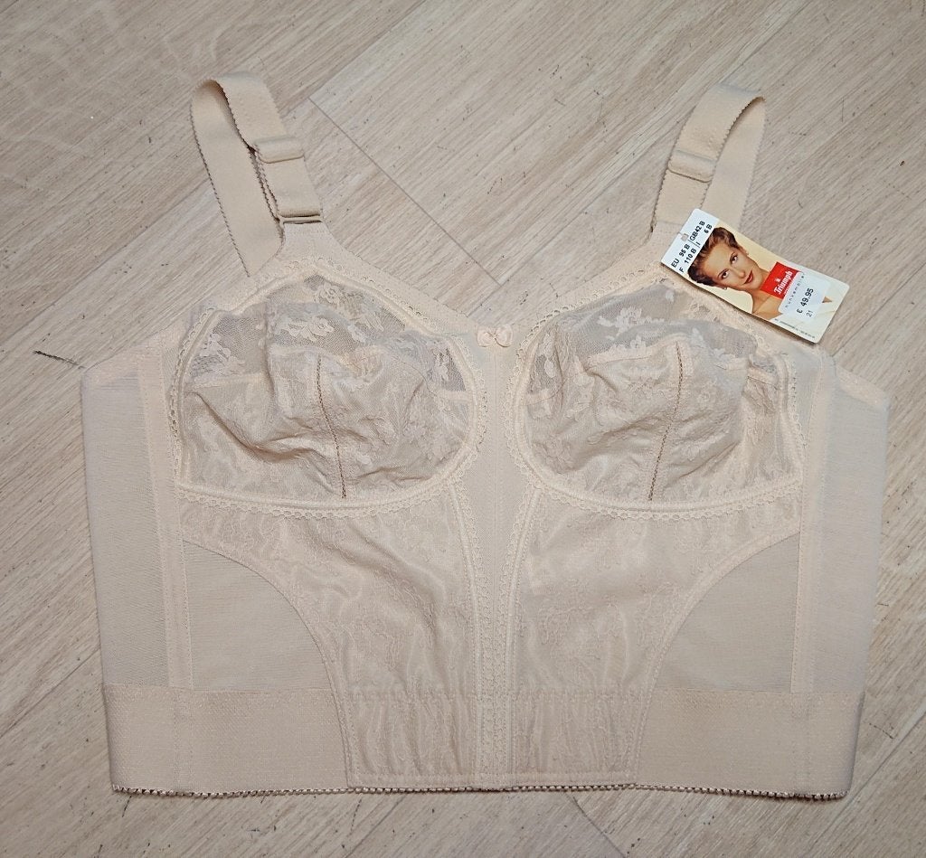 BH lingerie maagband Bh van Triumph maat 95 B L, Triumph, Ophalen of Verzenden, Beige, Body of Korset