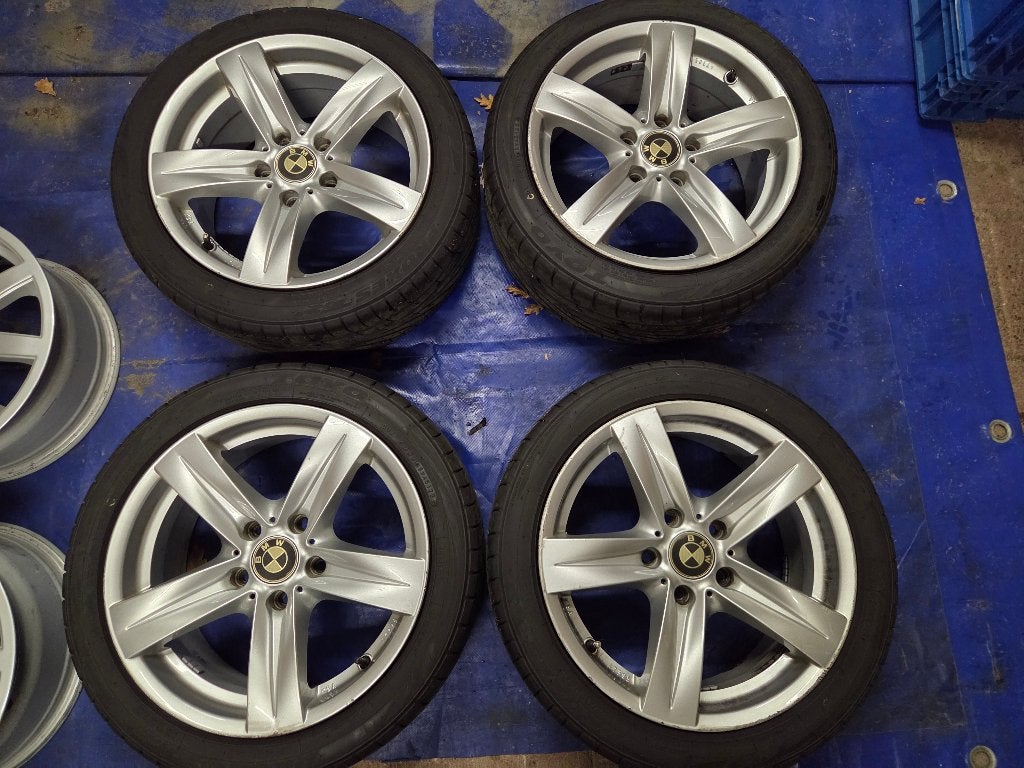 Velgen met banden BMW 5x120 17inch, Ophalen, Gebruikt, Banden en Velgen, 17 inch