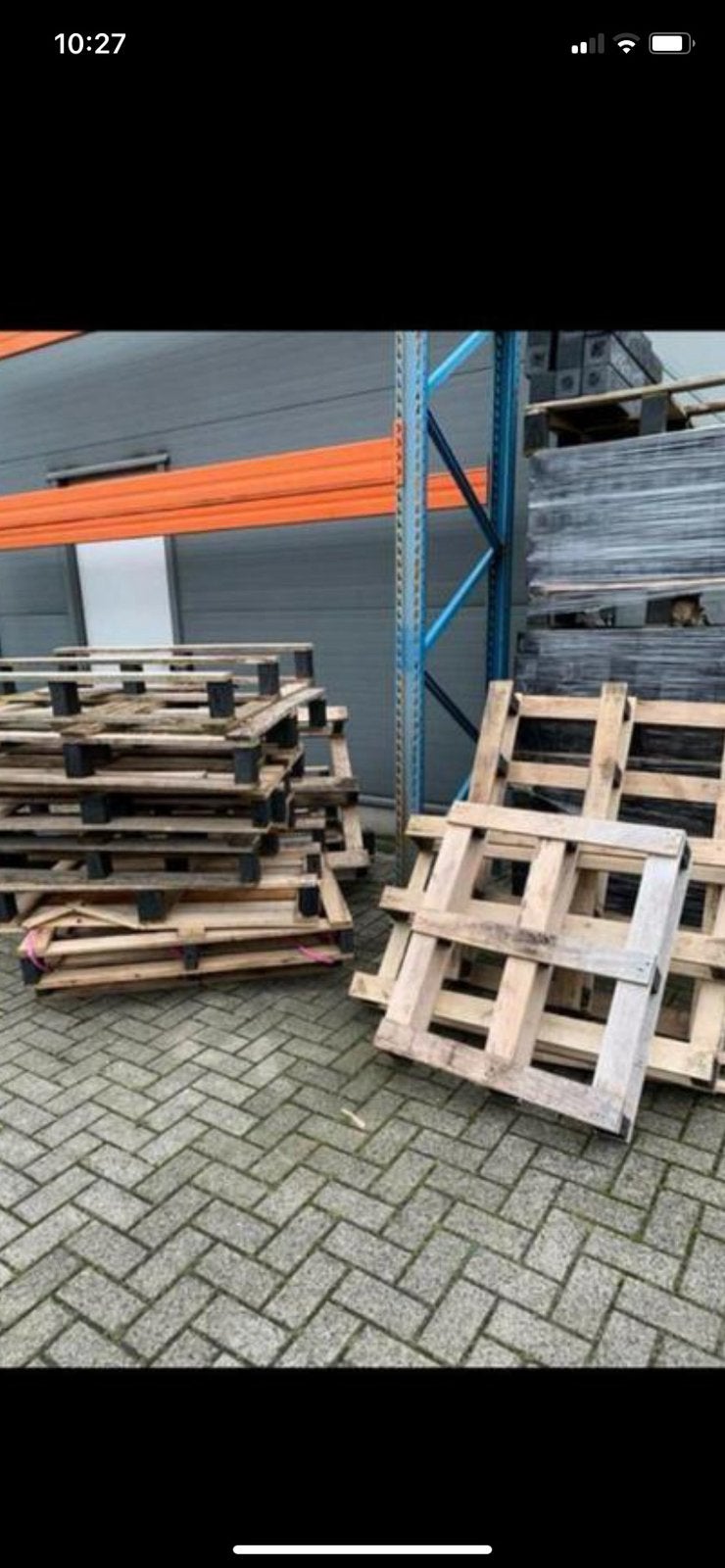 Pallets voor gratis brandhout l!! Ophalen in zuidland, Ophalen, Zo goed als nieuw, Pallet, Minder dan 200 cm