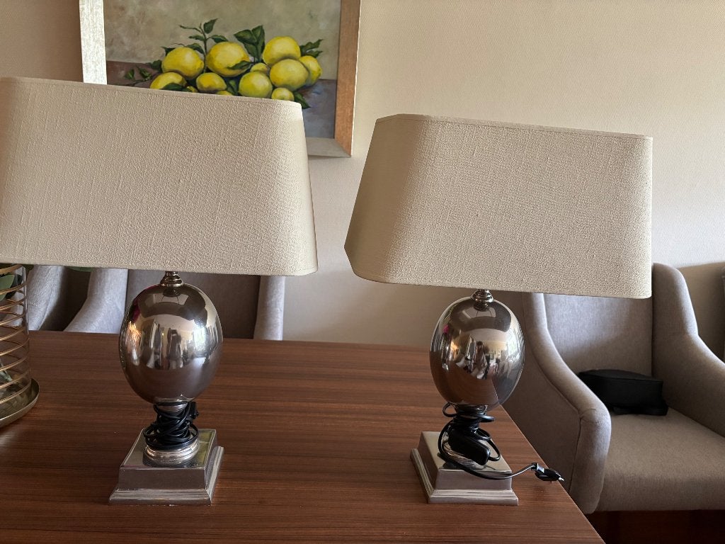 Schemerlampen 2 stuks, Overige merken, Overige fittingen, Zo goed als nieuw, Met schakelaar