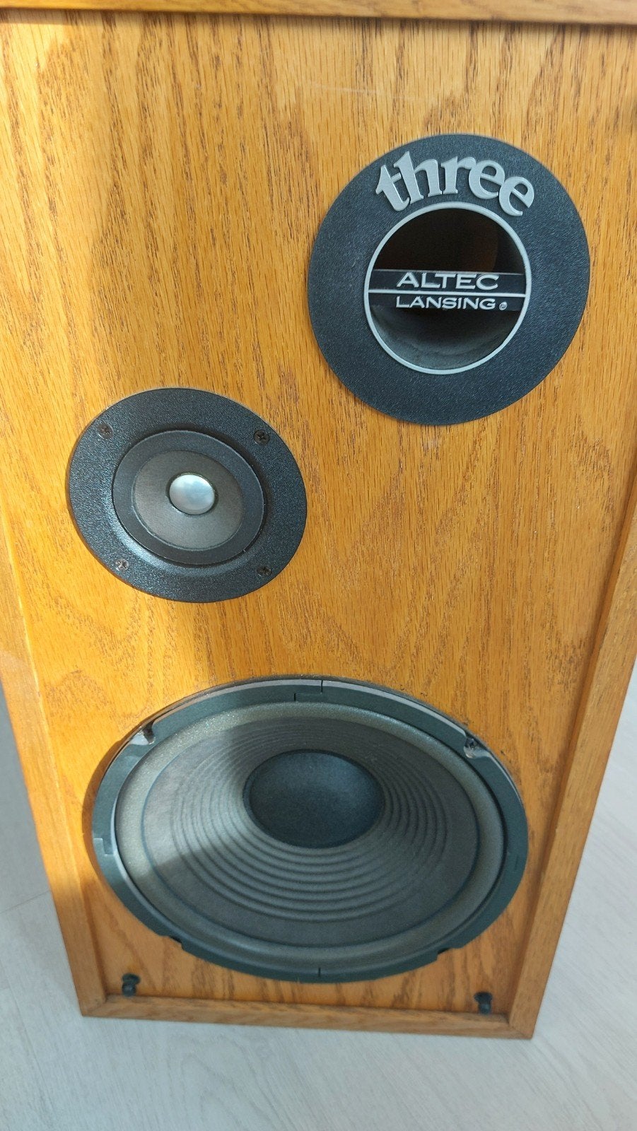 Altec Lansing Three Series II Luidsprekers - Vintage Geluid, Stereo speakers, Gebruikt, Minder dan 60 watt, Ophalen