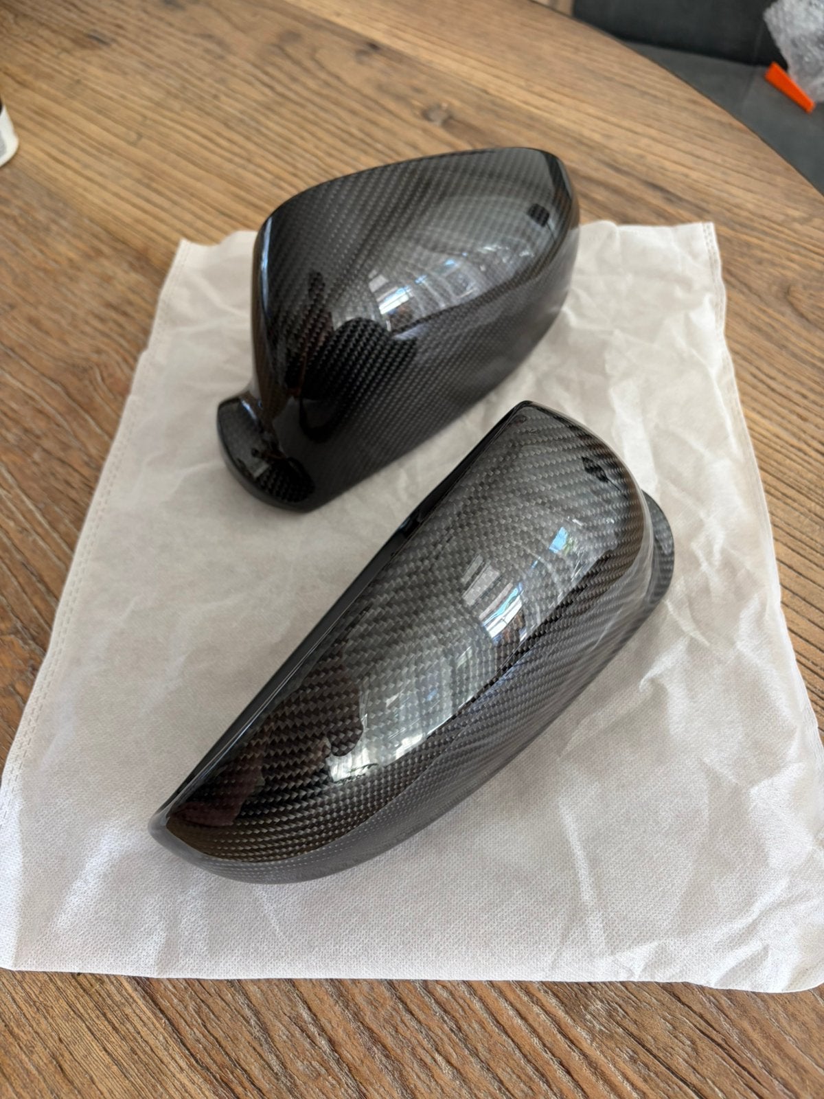 Golf 5 Carbon Spiegelkappen, Auto-onderdelen, Ophalen of Verzenden, Nieuw