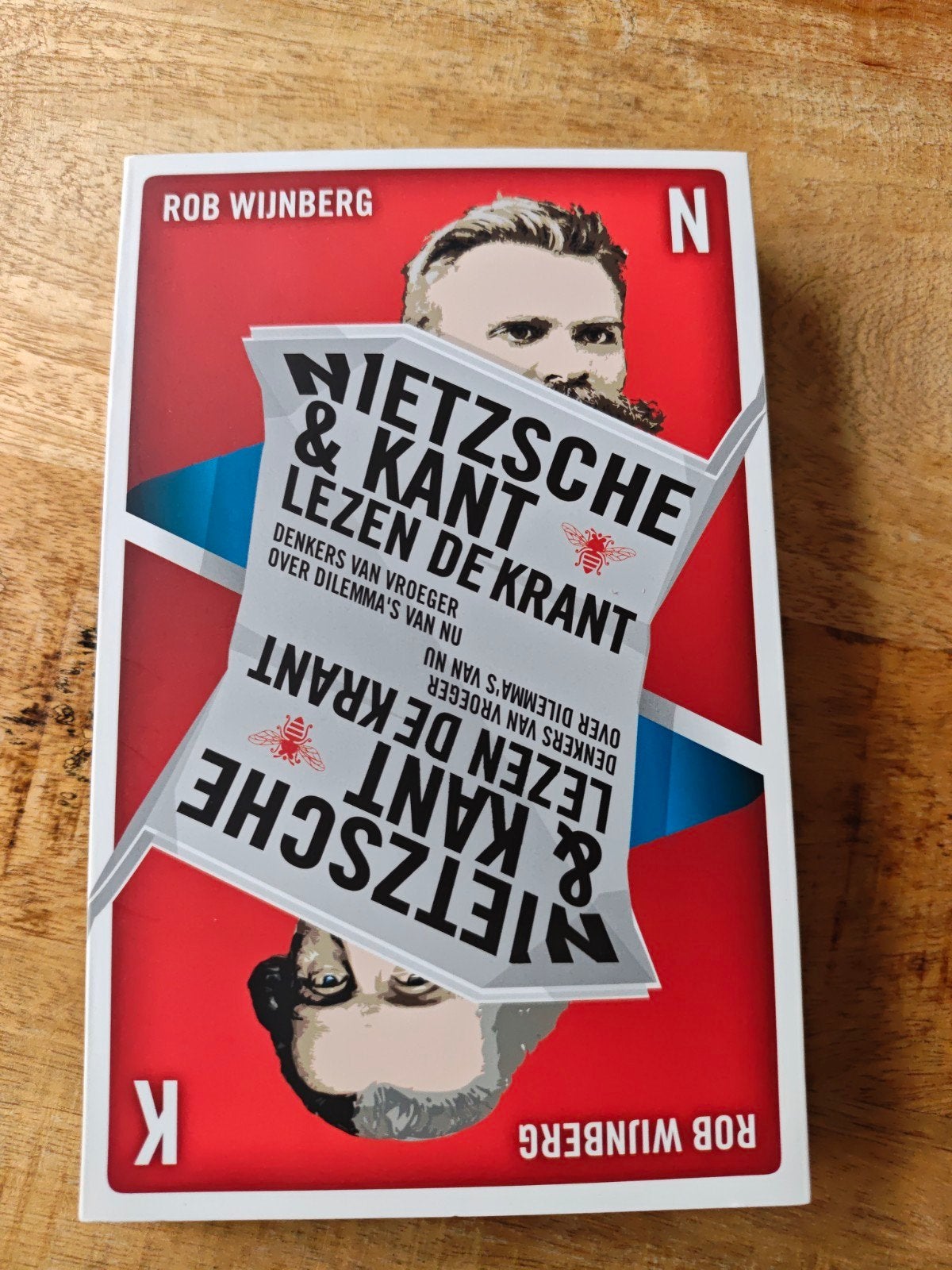 Nietzsche & Kant Lezen de Krant - Rob Wijnberg, Ophalen of Verzenden, Zo goed als nieuw, Wijsbegeerte of Ethiek, Rob Wijnberg