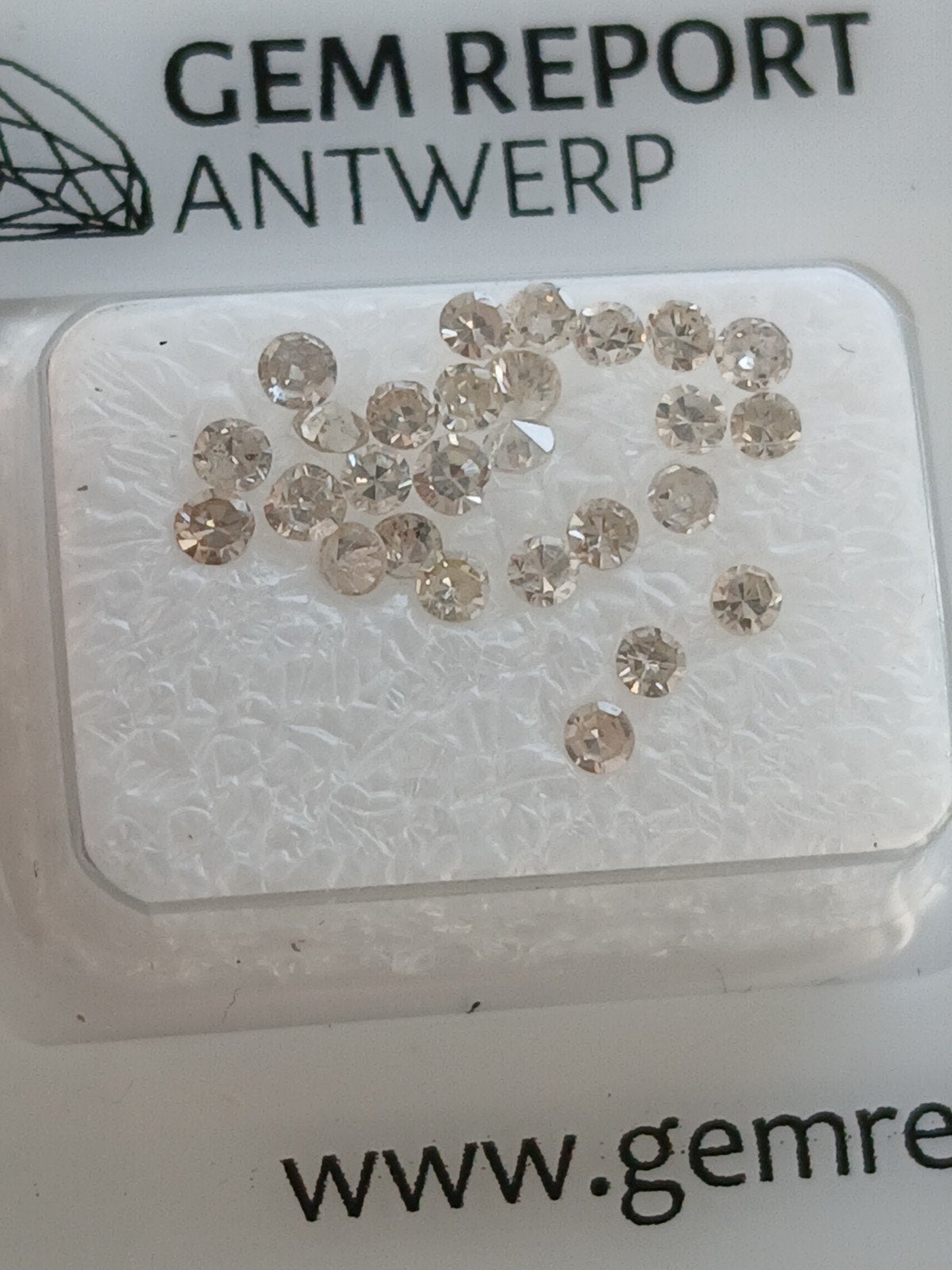 Natuurlijke diamanten (0.84 ct) met Gem Report Antwerpen, Sieraden, Tassen en Uiterlijk, Ophalen of Verzenden, Nieuw