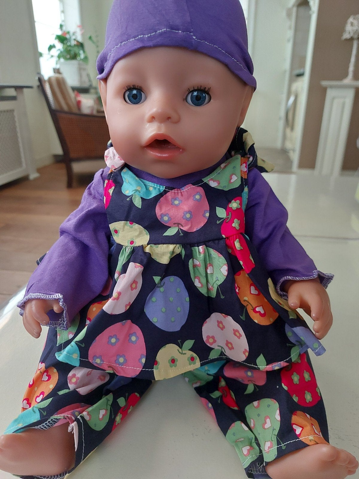 4 delig appeltjes set baby born pop 43cm, Ophalen of Verzenden, Nieuw, Babypop