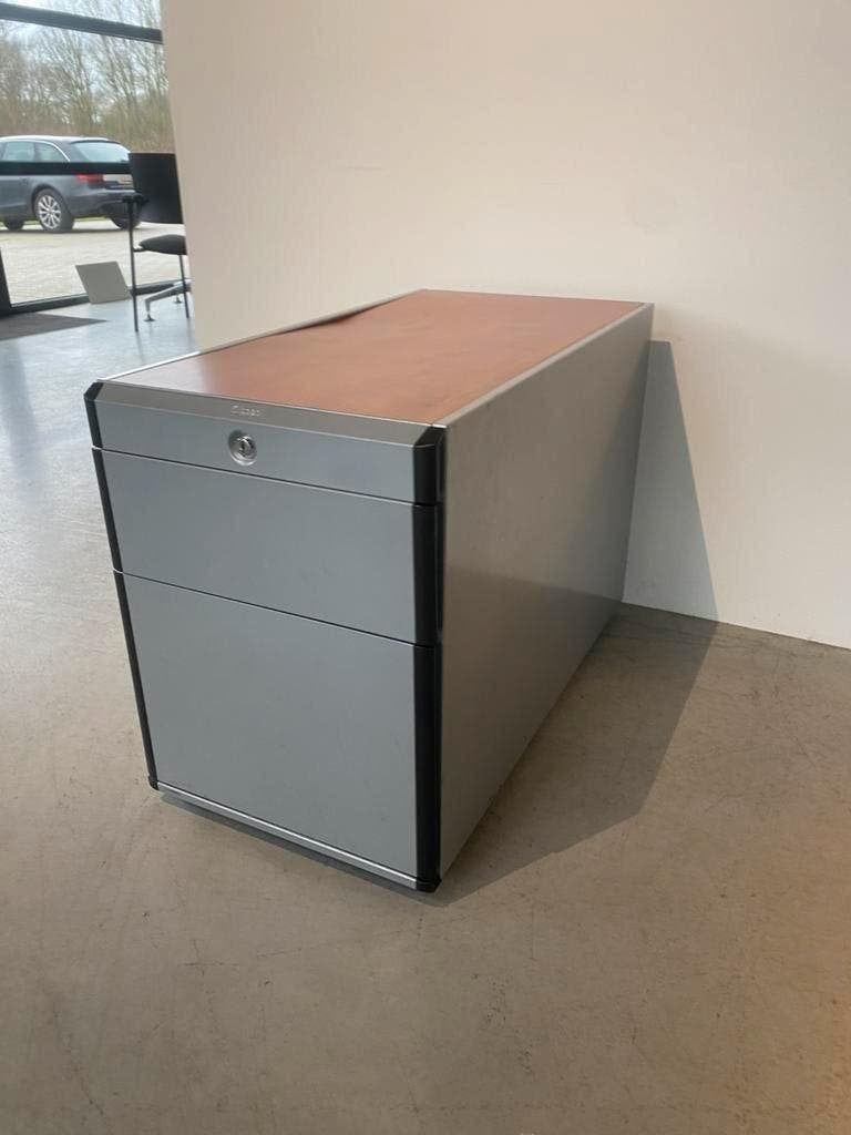 Gispen ladeblokken kleur grijs, Minder dan 50 cm, Gebruikt, Ophalen of Verzenden, 3 of 4 laden