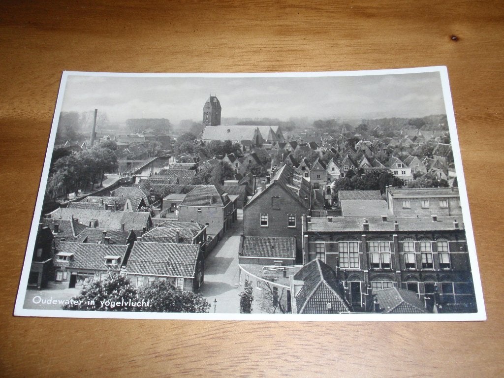 Oudewater in vogelvlucht, Verzenden, 1920 tot 1940, Ongelopen, Utrecht