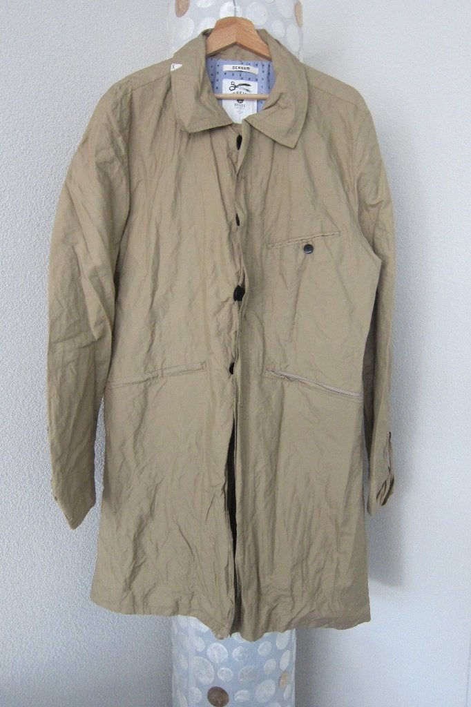 Denham commission large trechcoat zomerjas heren s-m, Beige, Zo goed als nieuw, Schipluidenlaan 20 5035KJ Tilburg, Merkfreak