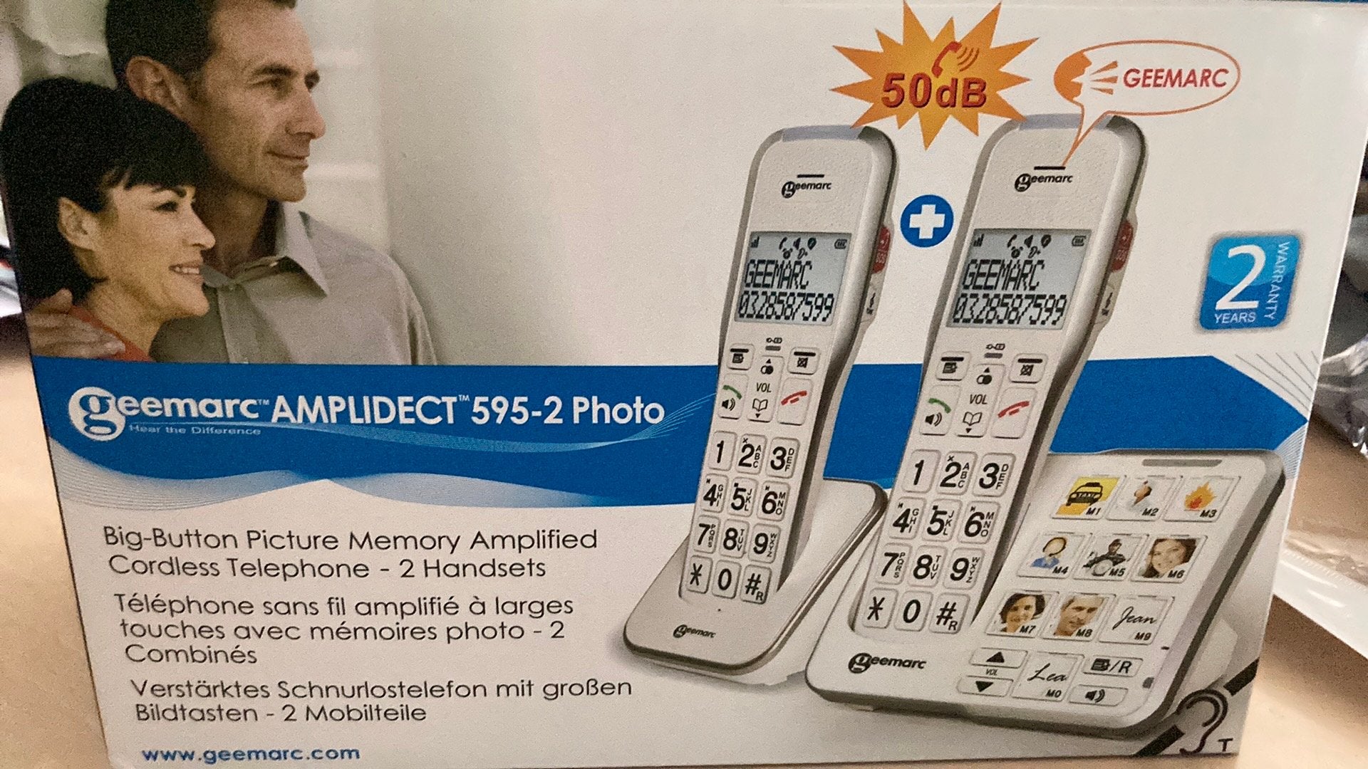 Senioren telefoon, Ophalen of Verzenden, Zo goed als nieuw, 2 handsets