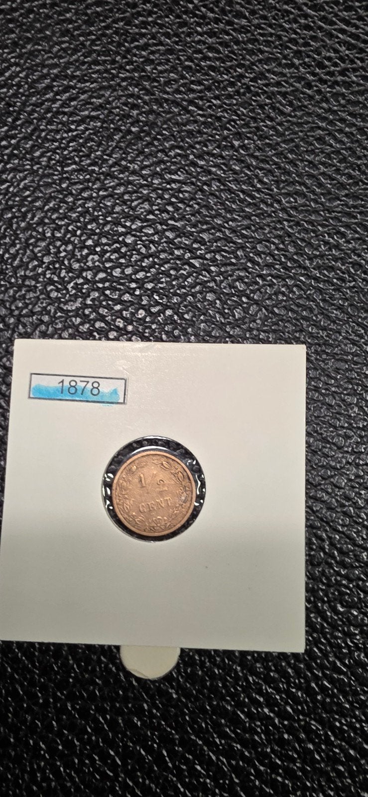 Nederland ½ cent 1878, Ophalen of Verzenden, Koning Willem III, 1 cent