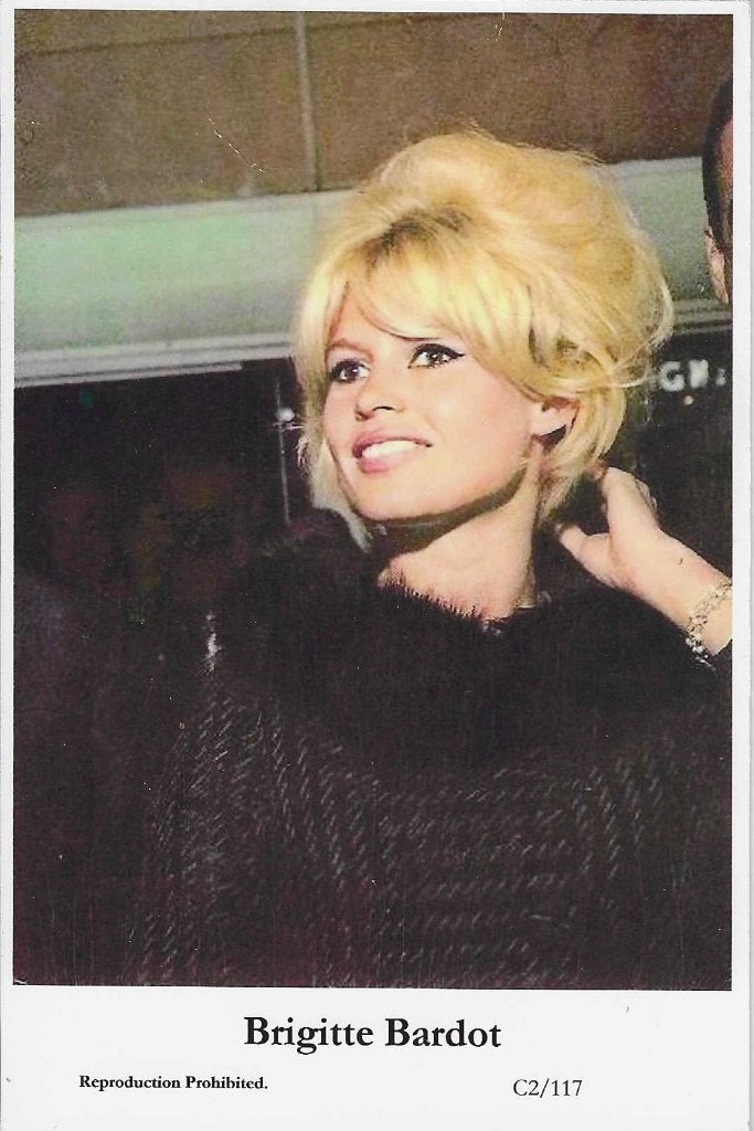 Filmsterren ansichtkaart Brigitte Bardot, Verzamelen, Verzenden, 1960 tot 1980, Ongelopen, Sterren en Beroemdheden