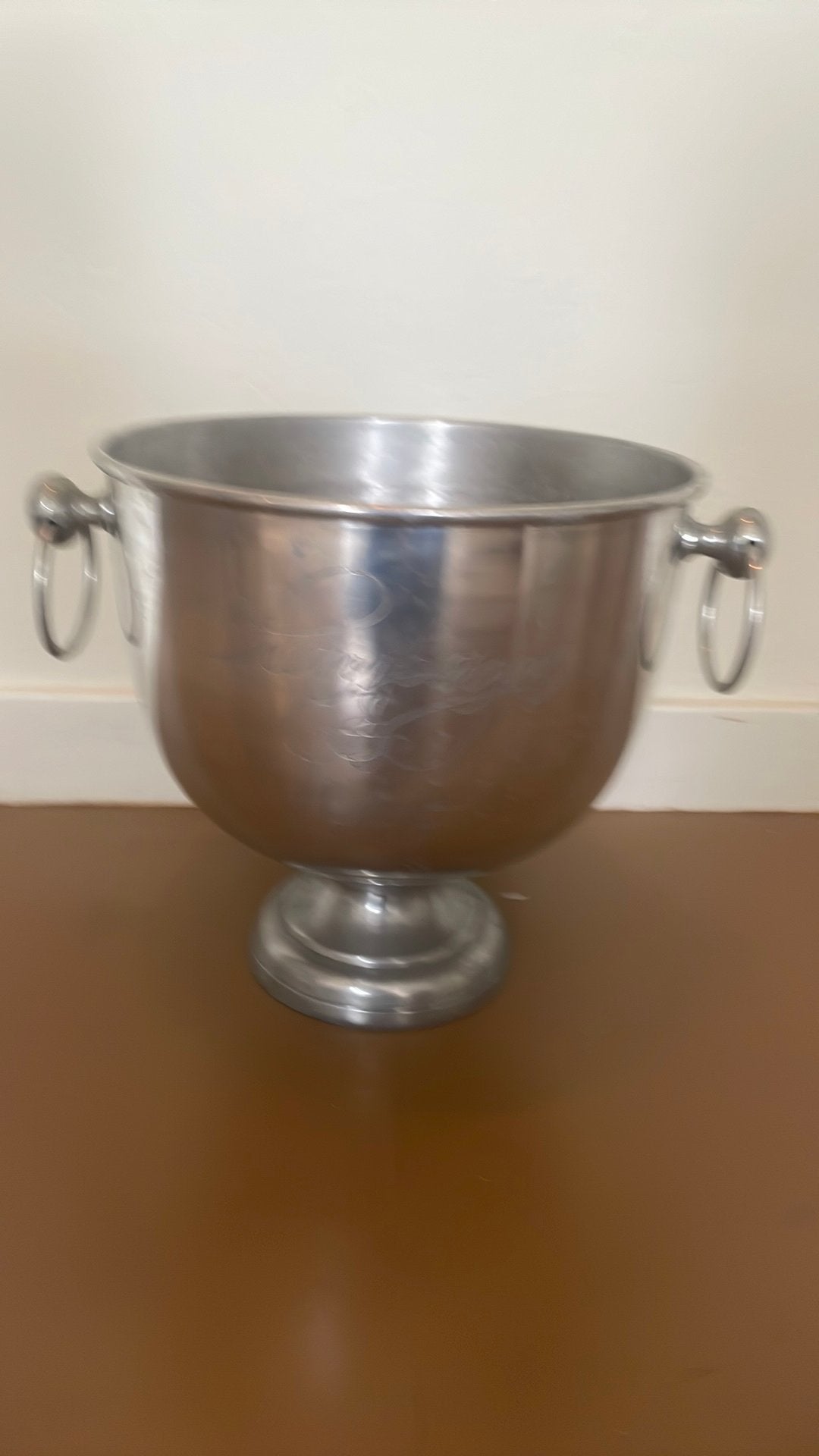 Vintage Champagnekoeler / Wijnkoeler op voet, Overige materialen, Gebruikt, Ophalen of Verzenden, Minder dan 5 flessen
