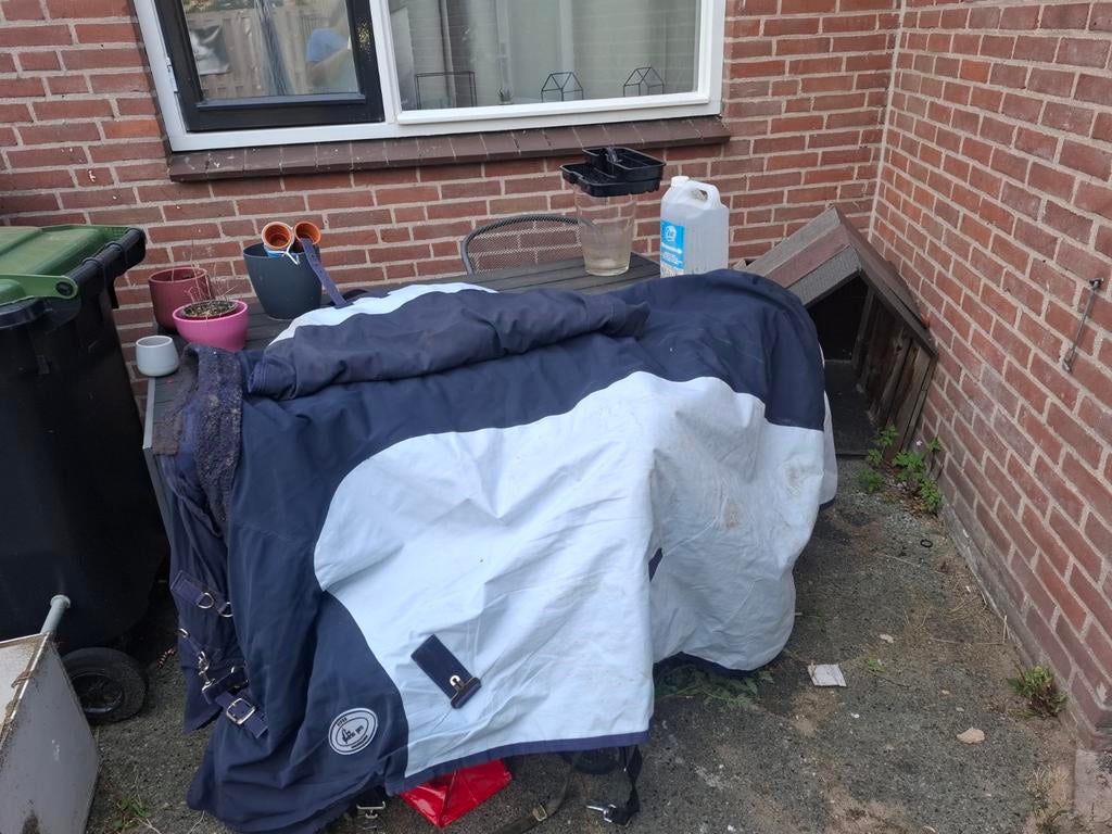 Winterdeken 400 gram. Maat 205. Met afneembare hals, Dieren en Toebehoren, Paarden en Pony's | Dekens en Dekjes, Ophalen, Gebruikt
