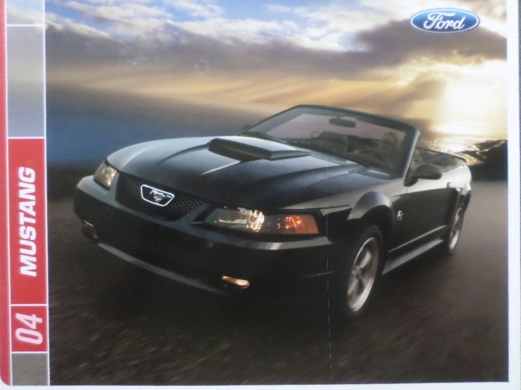 Ford Mustang & GT & V6 & Mach1 2004 Brochure, Ophalen of Verzenden, Zo goed als nieuw, Ford