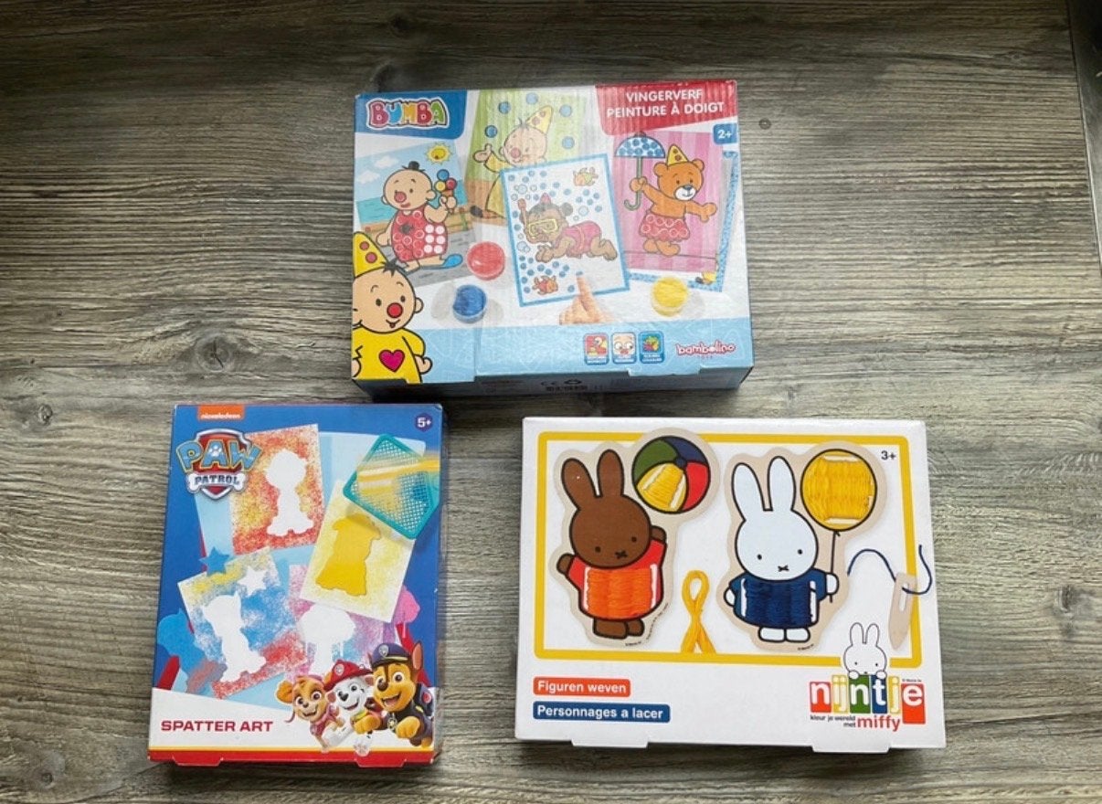 Knutselsets voor kinderen: Bumba, Nijntje, Paw Patrol (3 stu, Ophalen of Verzenden, Nieuw, Knutselen