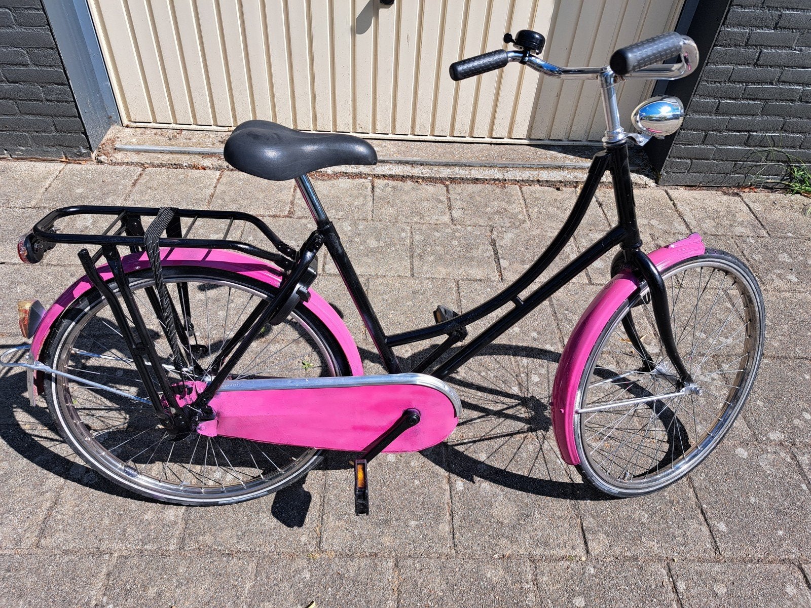 Mooie 26 inch schoolfiets met slot en verlichting, Ophalen, Gebruikt, 26 inch of meer