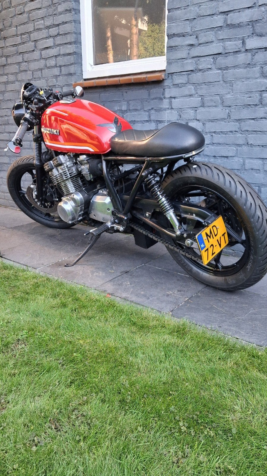Caferacer Suzuki GSX750E 1982 - Belastingvrij Cafe Racer, 750 cc, 4 cilinders, Motorrijbewijs A, Gebruikt