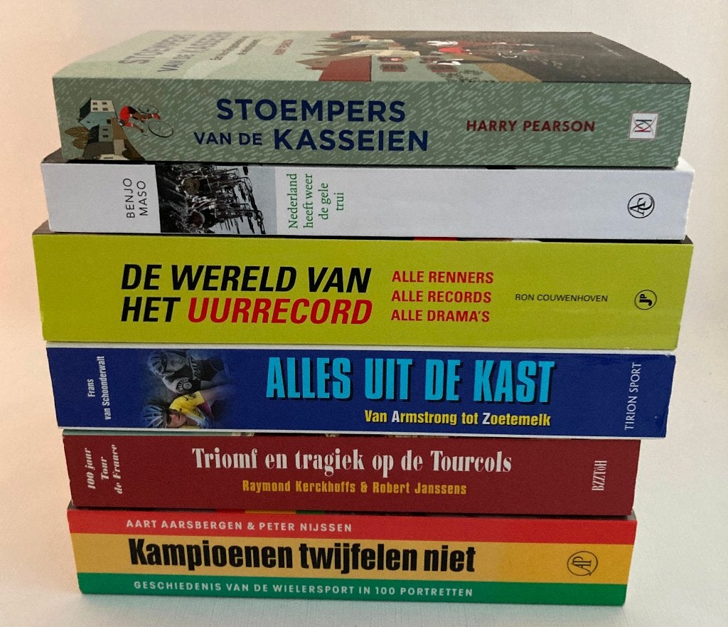 6 boeken over geschiedenis van de wielersport, Gelezen, Verzenden, Diverse auteurs, Lopen en Fietsen