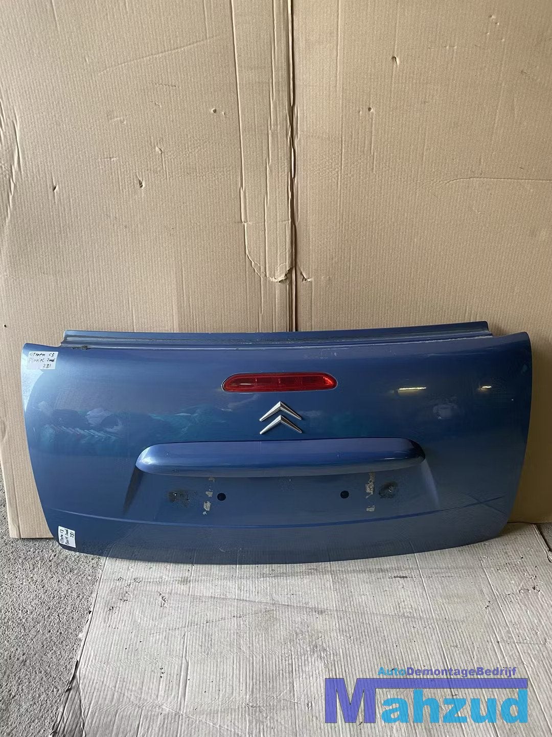 CITROEN C3 PLURIEL blauw achterklep achterdeur COMPLEET, Gebruikt, Citroën, Ophalen of Verzenden, Achter
