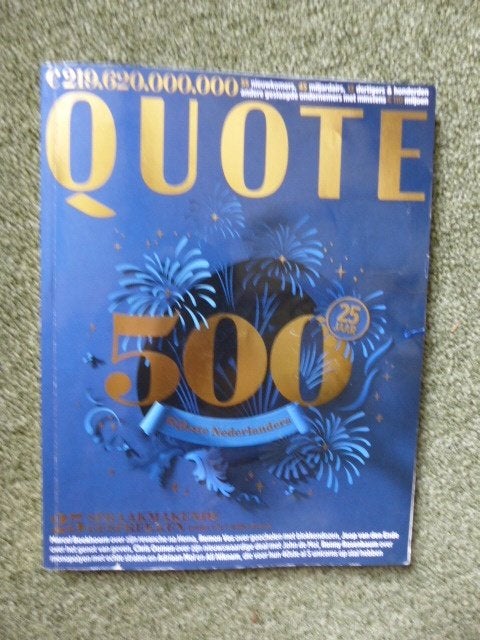 Quote 500 2 stuks 2021 en 2022, Ophalen of Verzenden, Gelezen, Overige typen
