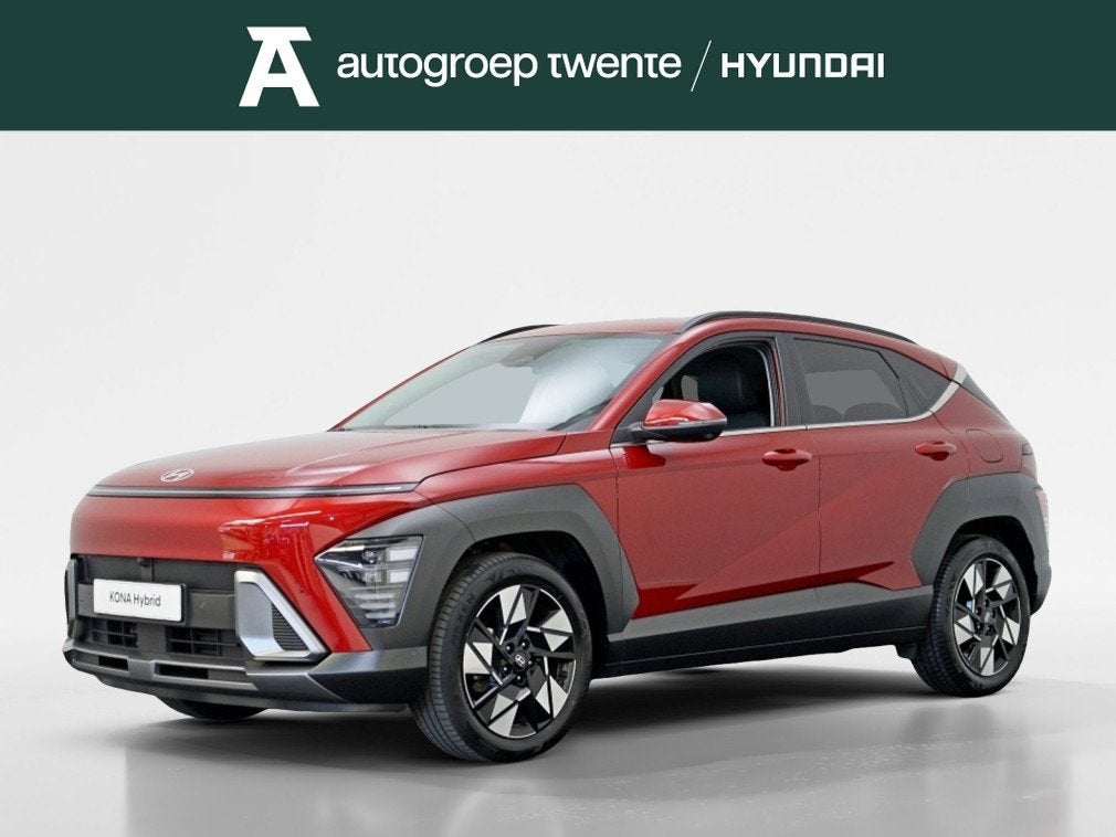 Hyundai KONA 1.6 GDI HEV Premium | Private Lease 579,- p.m., Auto's, Hyundai, Gebruikt, Adaptive Cruise Control, Leder en Stof