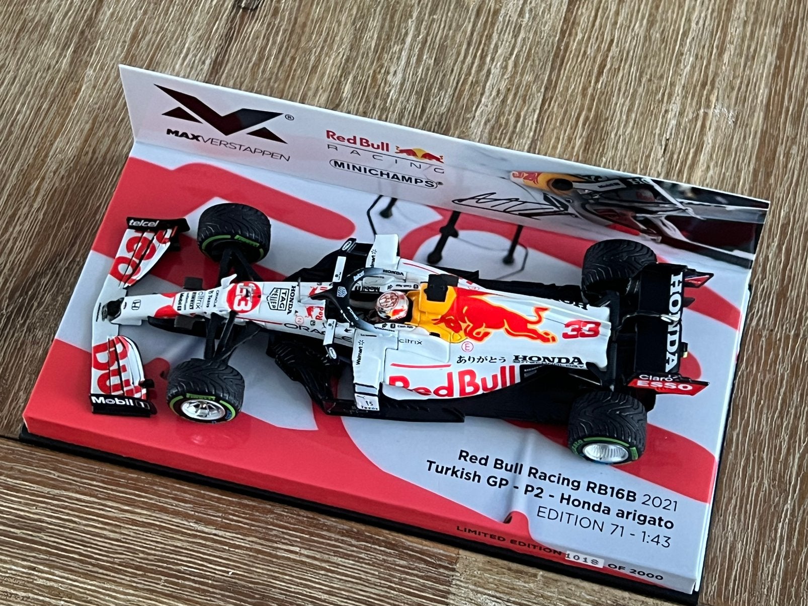 Max Verstappen Turkish GP 2021 special livery 1:43, Ophalen of Verzenden, Zo goed als nieuw, Formule 1