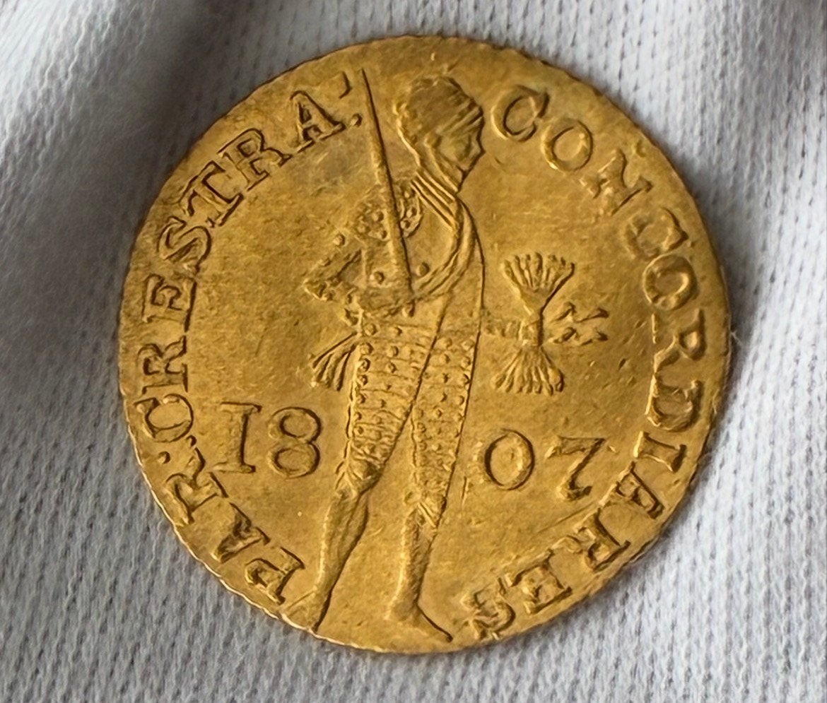 Koninkrijk Holland Lodewijk Napoleon, dukaat goud 1807 Rus, Verzenden, Vóór koninkrijk, Overige waardes, Goud