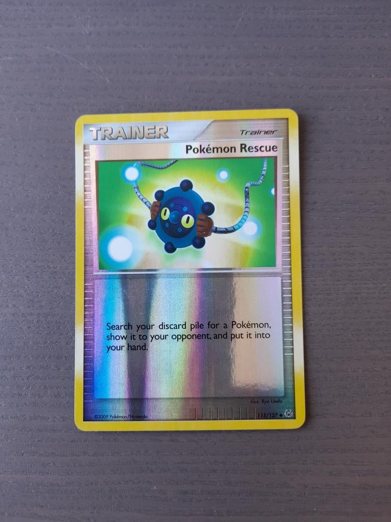 2009 platinum 115/127 pokemon rescue reverse, Ophalen of Verzenden, Gebruikt, Losse kaart, Foil