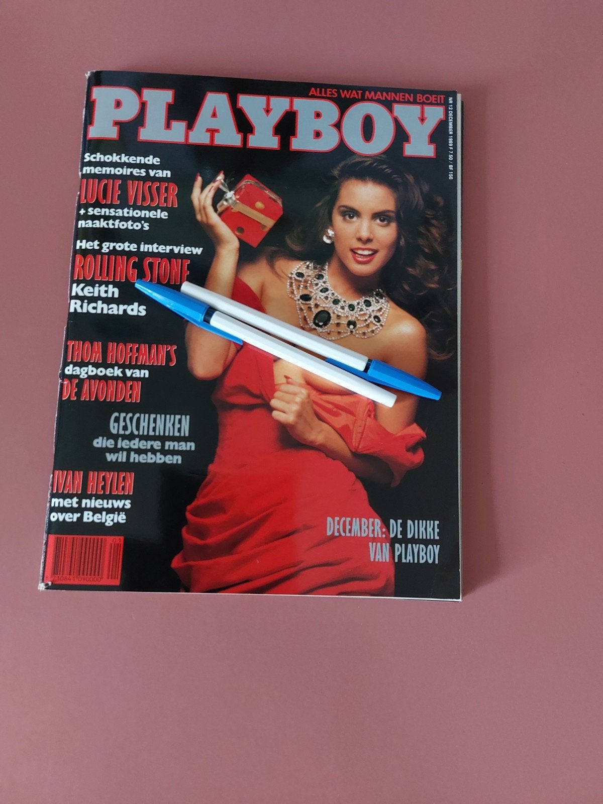 Playboy december 1989 extra dik ,Lucie Visser., Ophalen of Verzenden, Zo goed als nieuw, Muziek, Film of Tv
