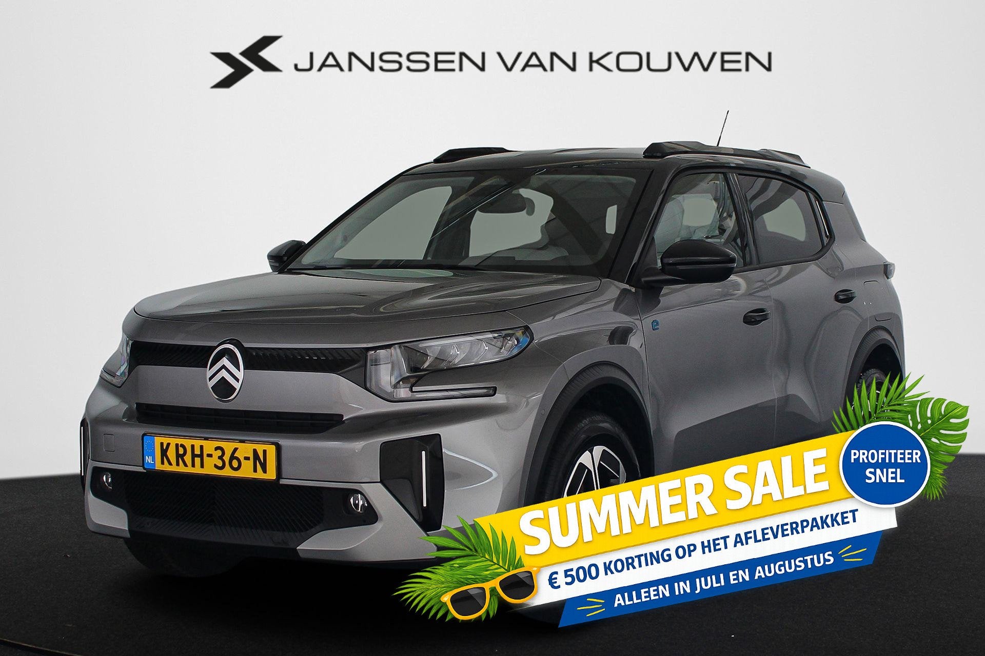 Citroen Ë-C3 Aircross Max 113pk Extended Range 54 kWh Winte, Gebruikt, 327 min, Leder en Stof, Automatische klimaatregeling