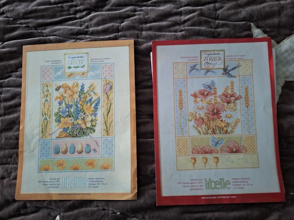 2 borduurpatronen Marjolein Bastin Lente en Zomer, Hobby en Vrije tijd, Borduren en Borduurmachines, Patroon, Ophalen